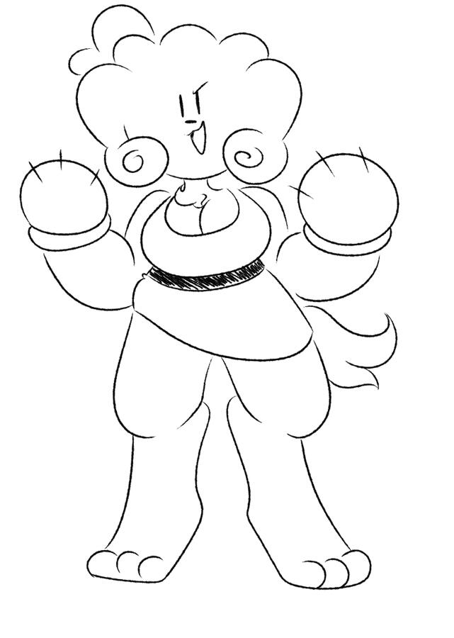 Random doodle of a dog woman. Date: Mar 31st, 2025